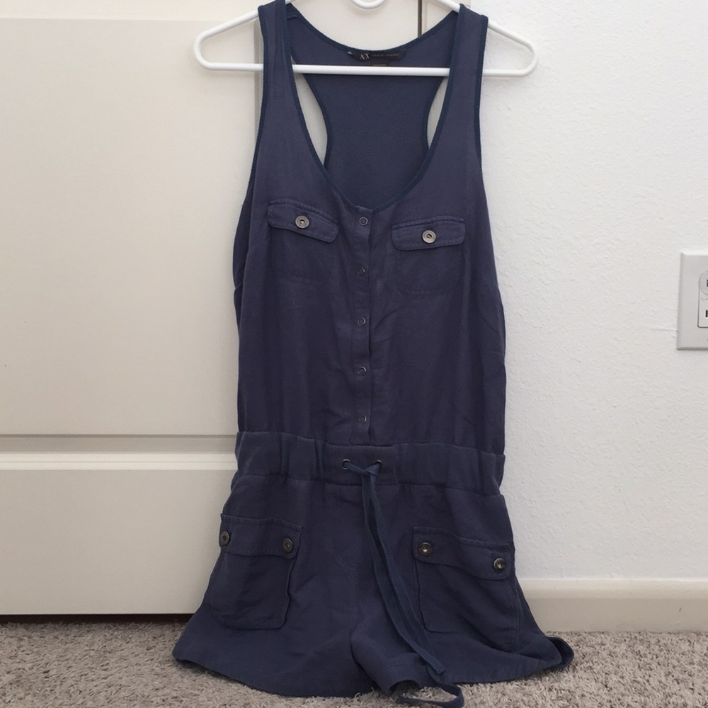 Armani Exchange Blue Romper